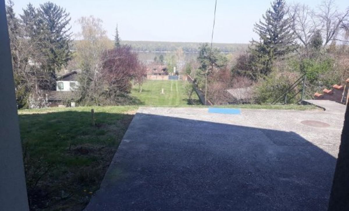 House near Novi Sad, with a view of the Danube river
