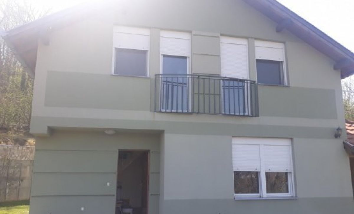 House near Novi Sad, with a view of the Danube river
