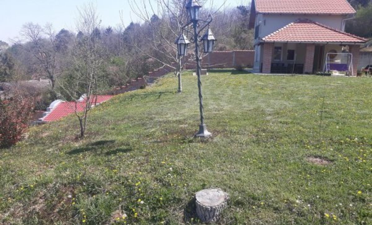 House near Novi Sad, with a view of the Danube river
