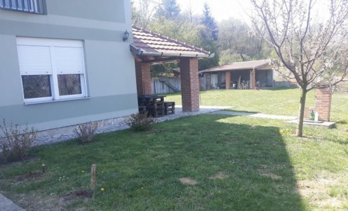 House near Novi Sad, with a view of the Danube river